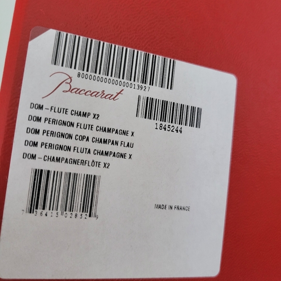 BACCARAT Dom Perignon Flute Set - Picture 3 of 6